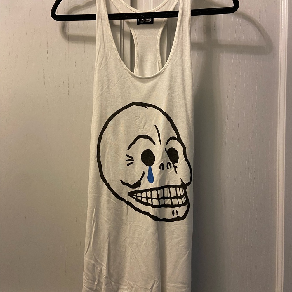Cheap Monday White Racerback Tank